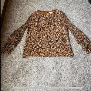 Leopard Print Blouse